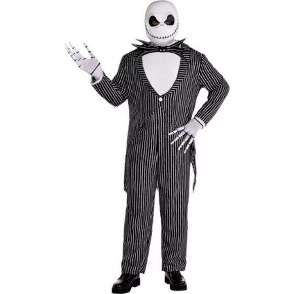 Disney Jack Skellington The Nightmare Before Christmas Plus Size Costume 4XL - Picture 1 of 8